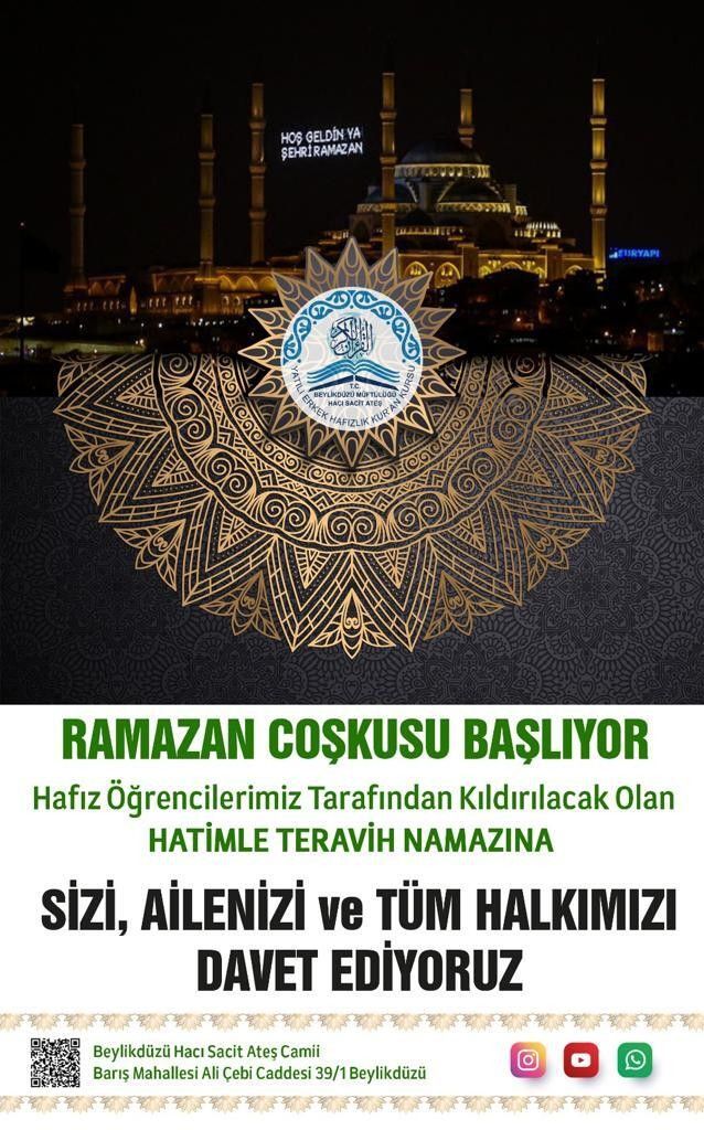 HATİMLE TERAVİH COŞKUSU HAFIZLARIMIZLA BAŞLIYOR