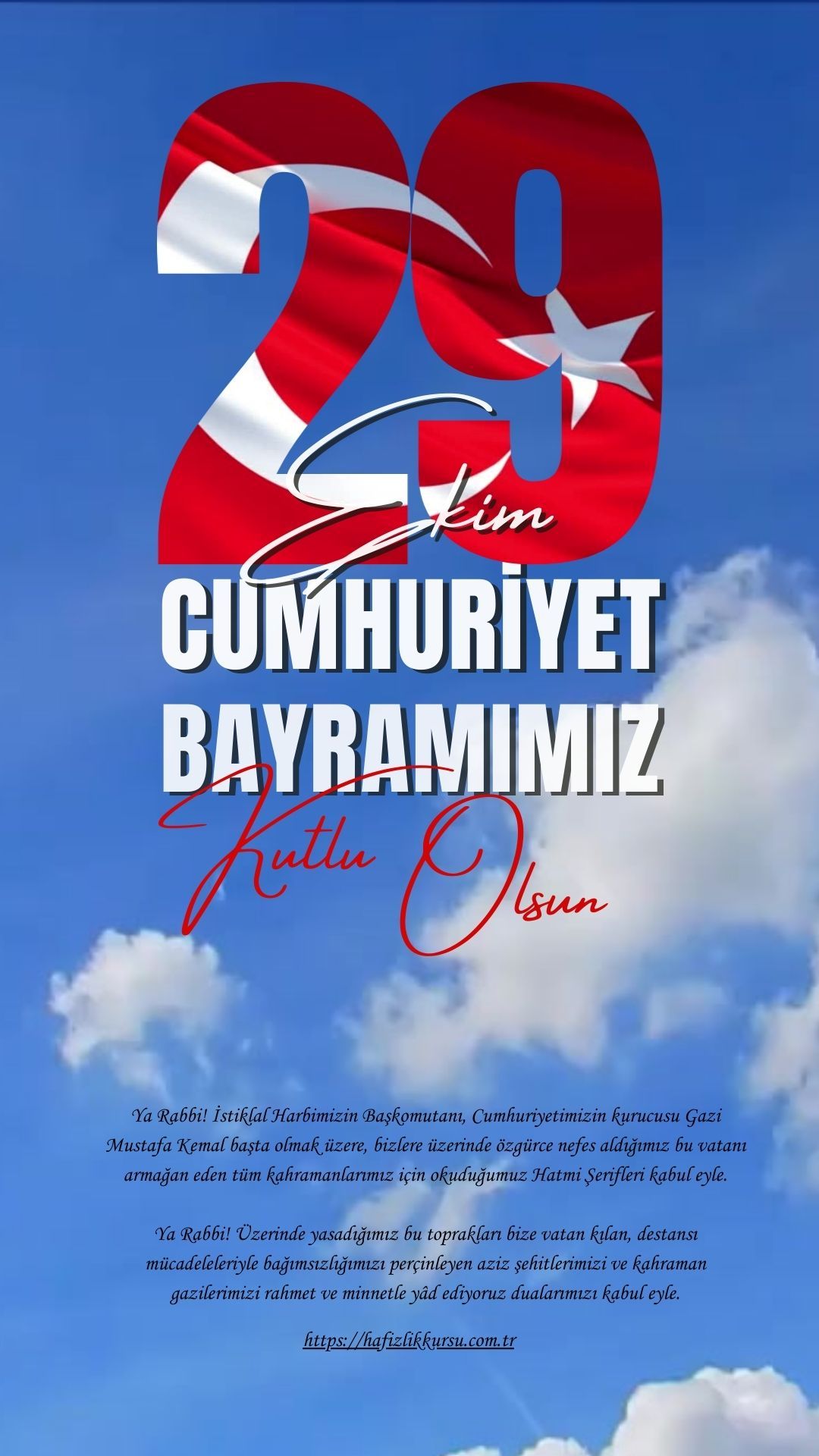 CUMHURİYET BAYRAMIMIZ KUTLU OLSUN
