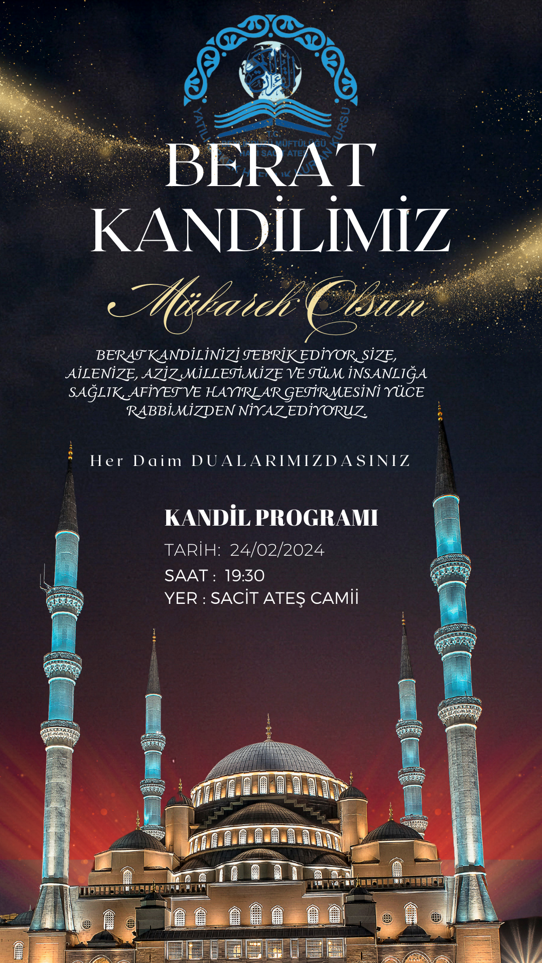 BERAT KANDİLİMİZ MÜBAREK OLSUN