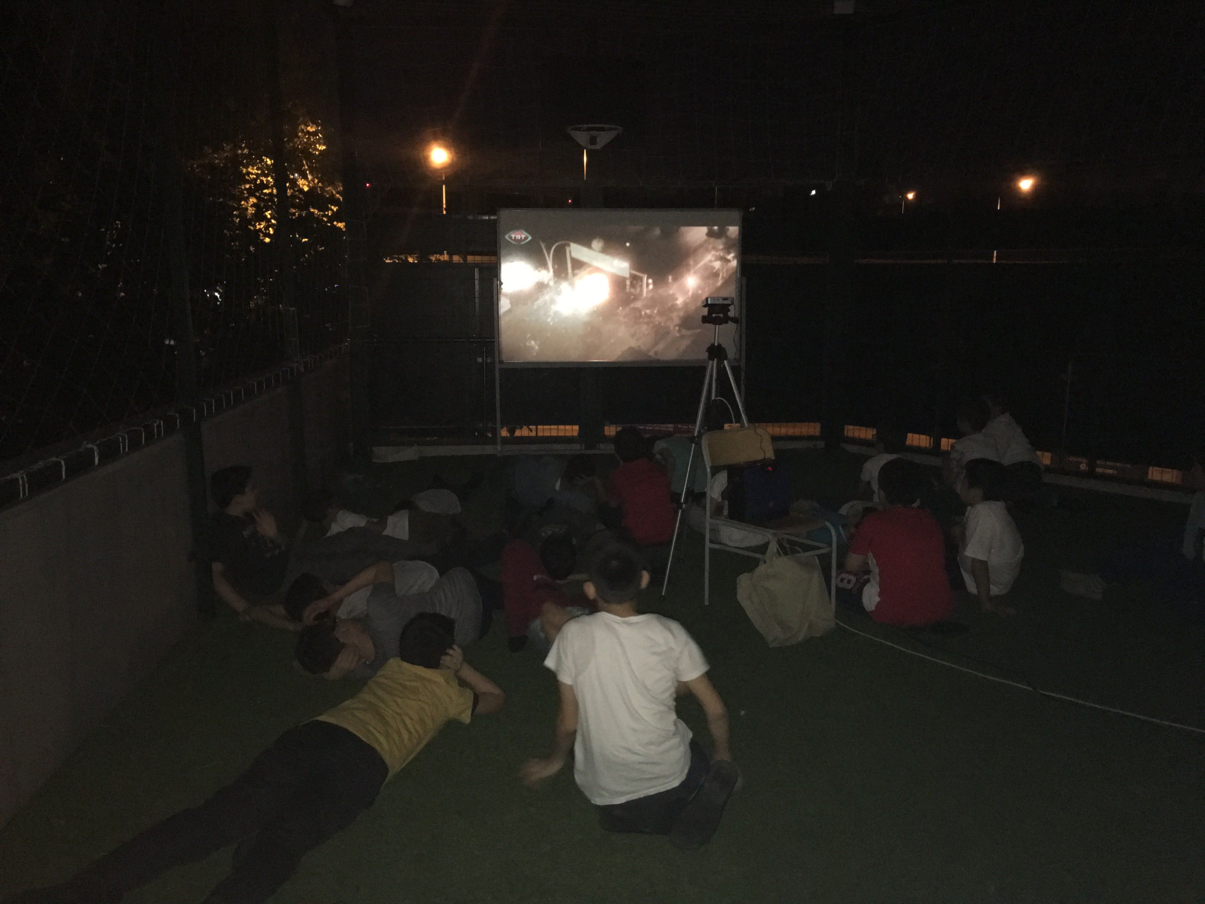 Açık hava sinemamız açıldı